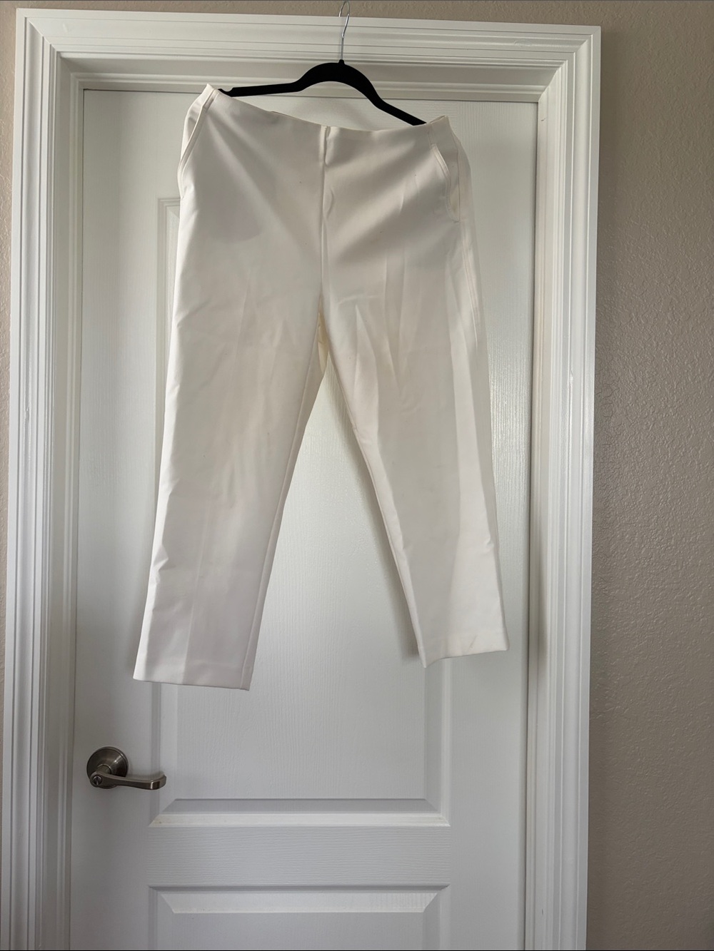 Rachel Zoe Cropped White Ankle Pants